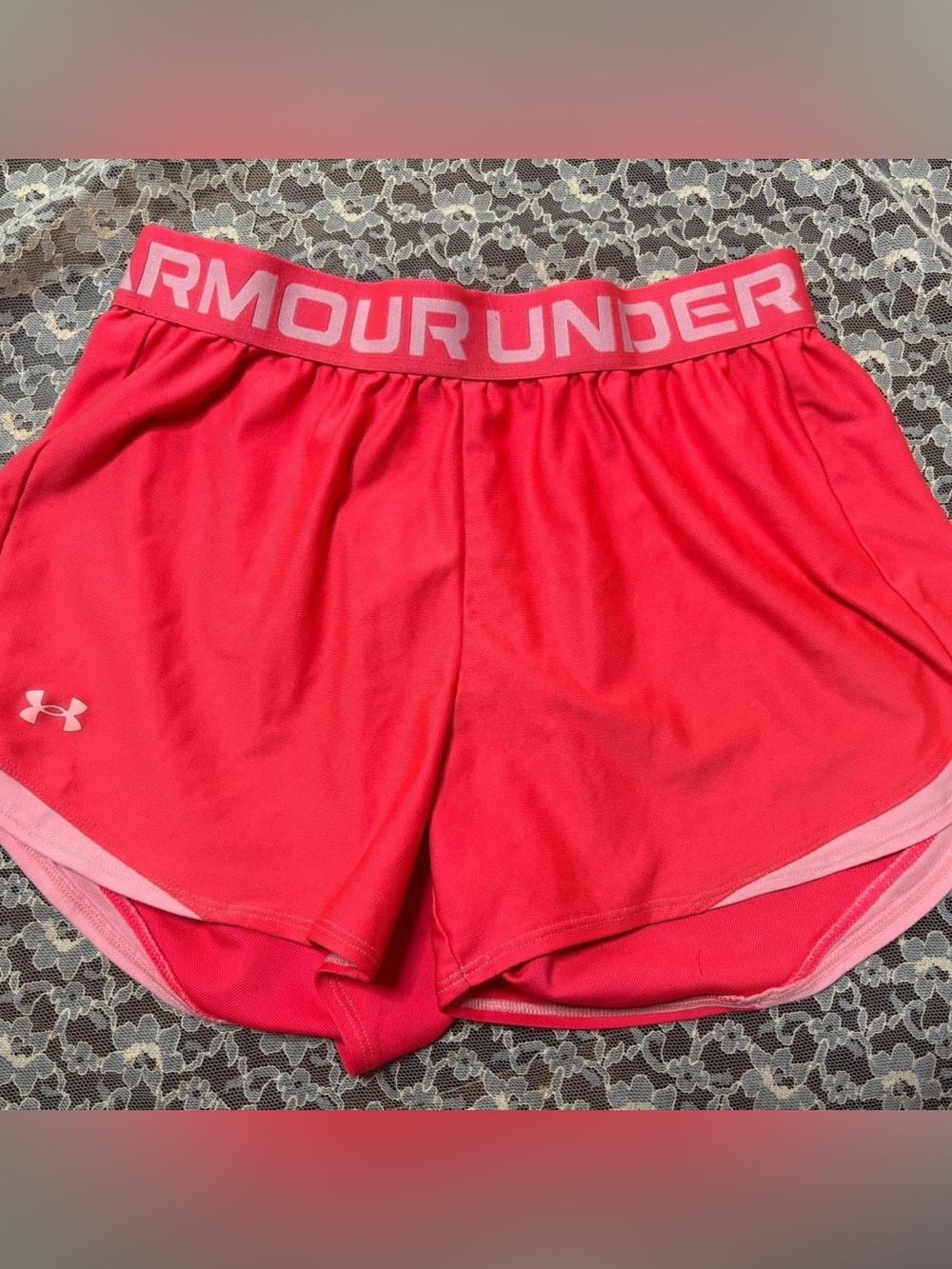 Under Armour Hot Pink Performance Running Shorts